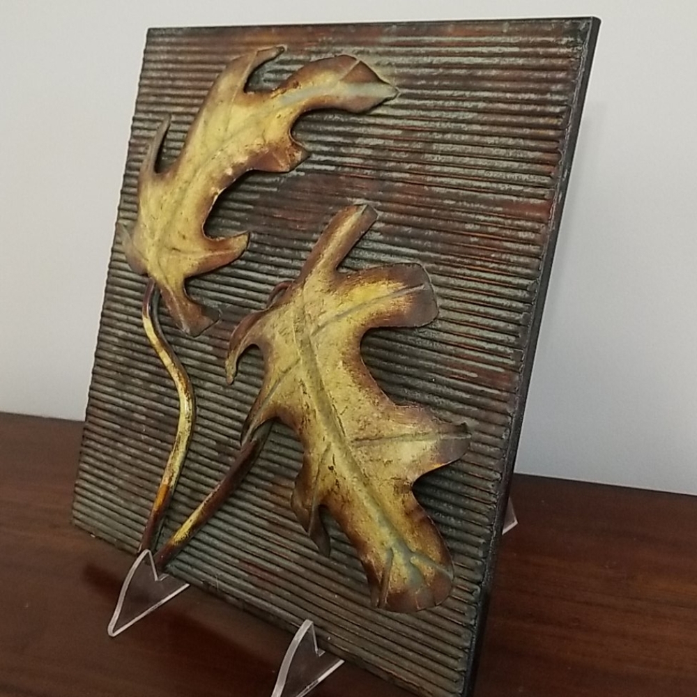 Metal wall sign leaves fall - Picture 4 of 4